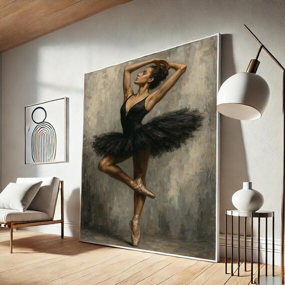 Ballerina Elegant Ballet Dance Art Print