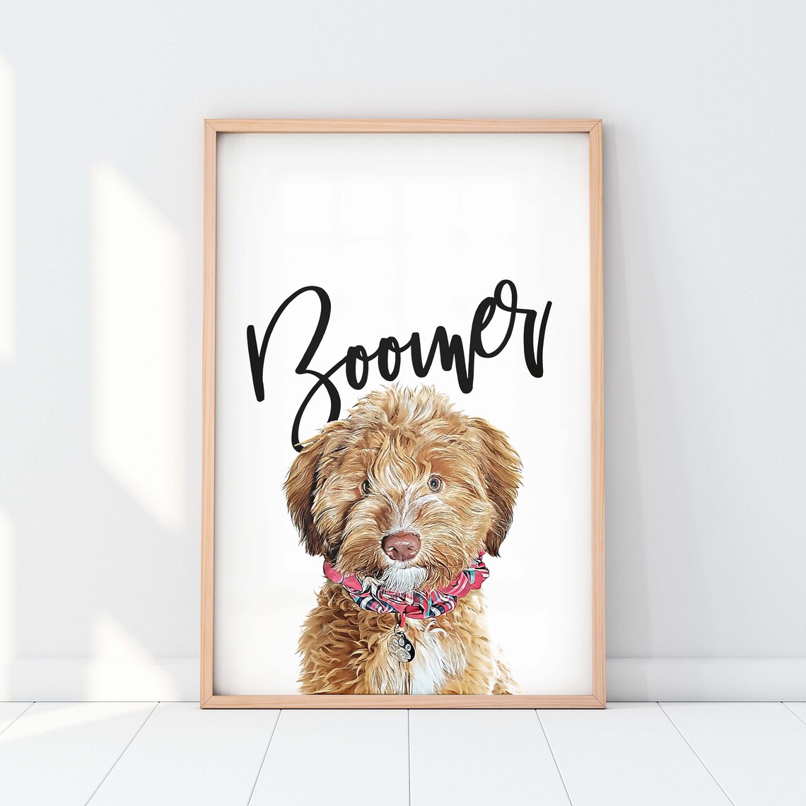 Custom Pet Portrait, Dog or Cat Portrait Art Print