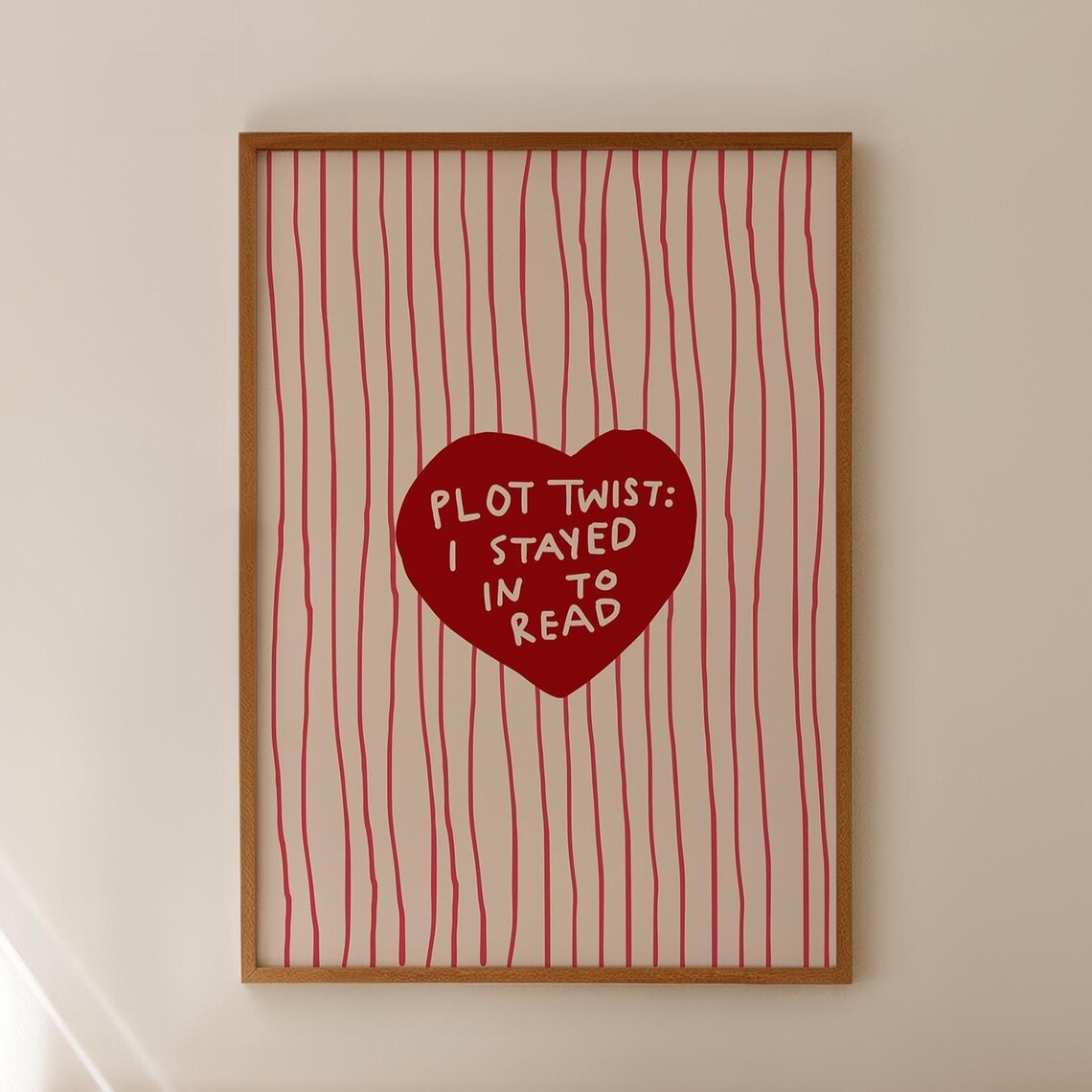 Funny Reading Plot Twist Book Lover Poster Print
