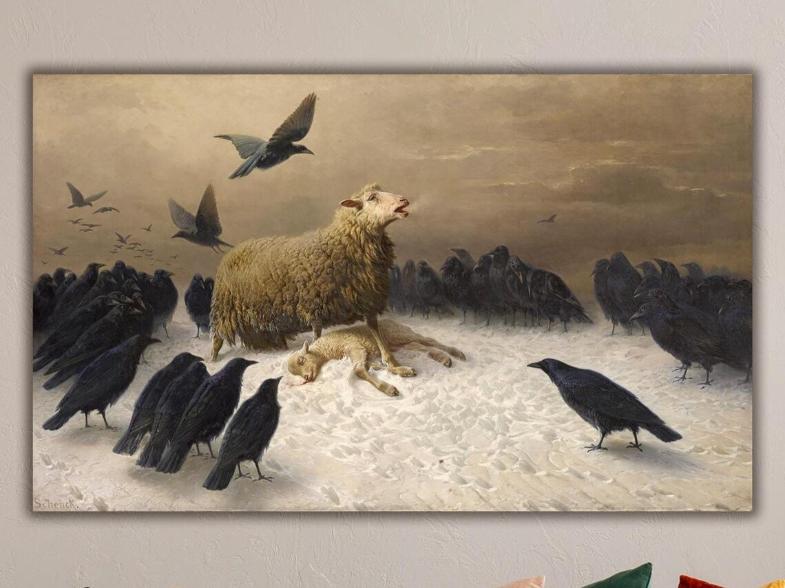 Anguish By August Friedrich Schenck, Art Print