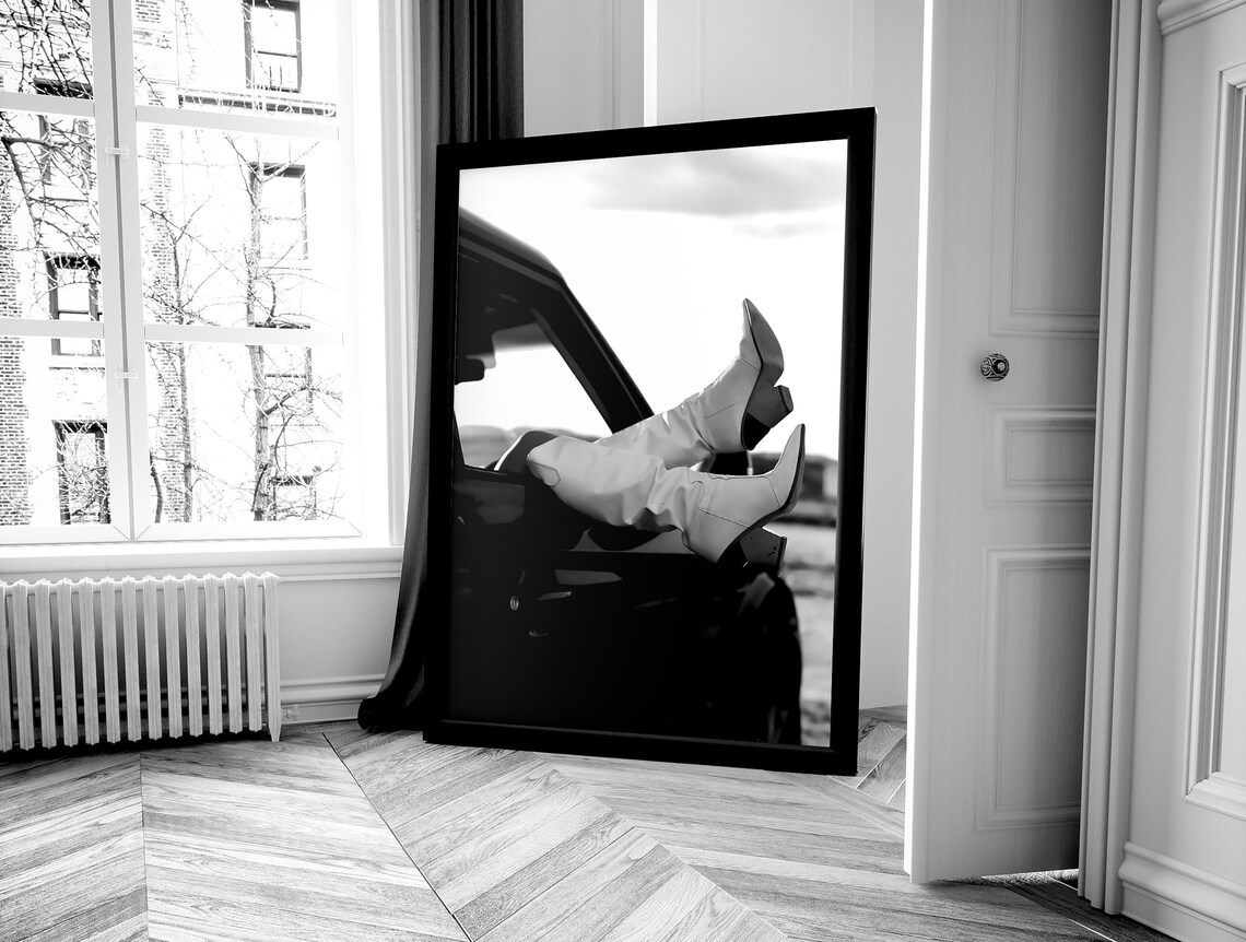 Cowgirl Boots Fashion Photography Art Print - Image 4