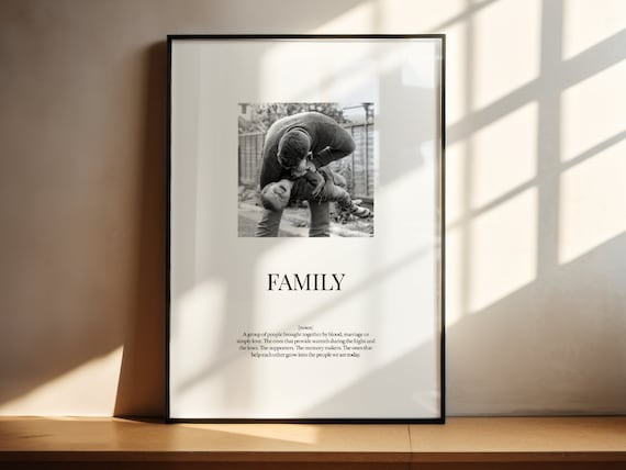 Personalised Family Definition Quote Art Print