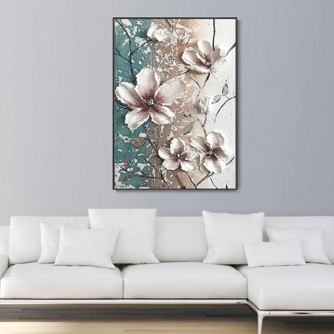 Cherry Blossom Vintage Floral Oil Painting Art Print