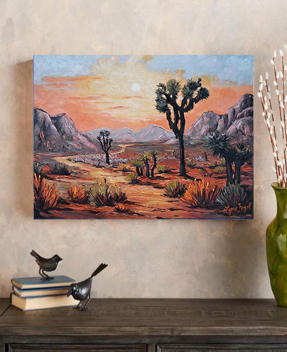 Joshua Tree National Park Desert Sunset Cactus Mountains Poster - Image 4