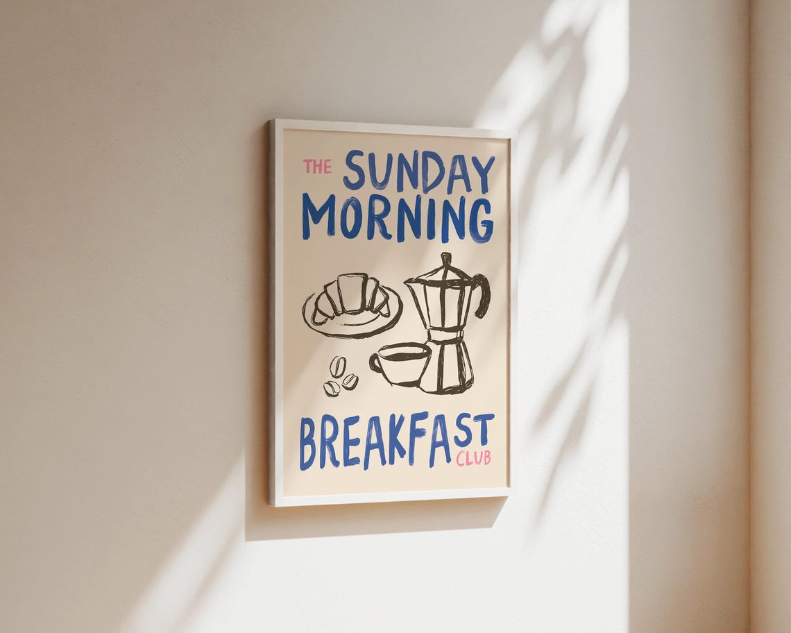Sunday Morning Breakfast Club Kitchen Art Print - Image 2