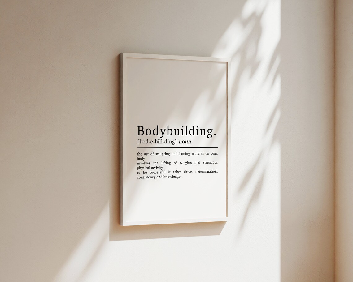 Bodybuilding Definition Home Gym Decor Poster Print - Image 2