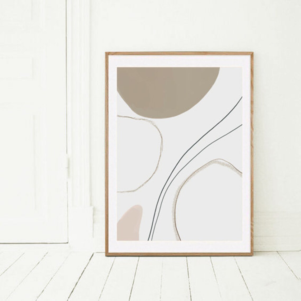 Contemporary Abstract Wall Art, Scandinavian Print - Image 2