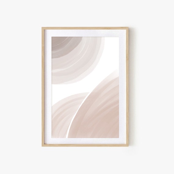 Beige Gray Painting Print Wall Art Print Neutral Wall Art Boho Decor Abstract Art Print Minimalist Print