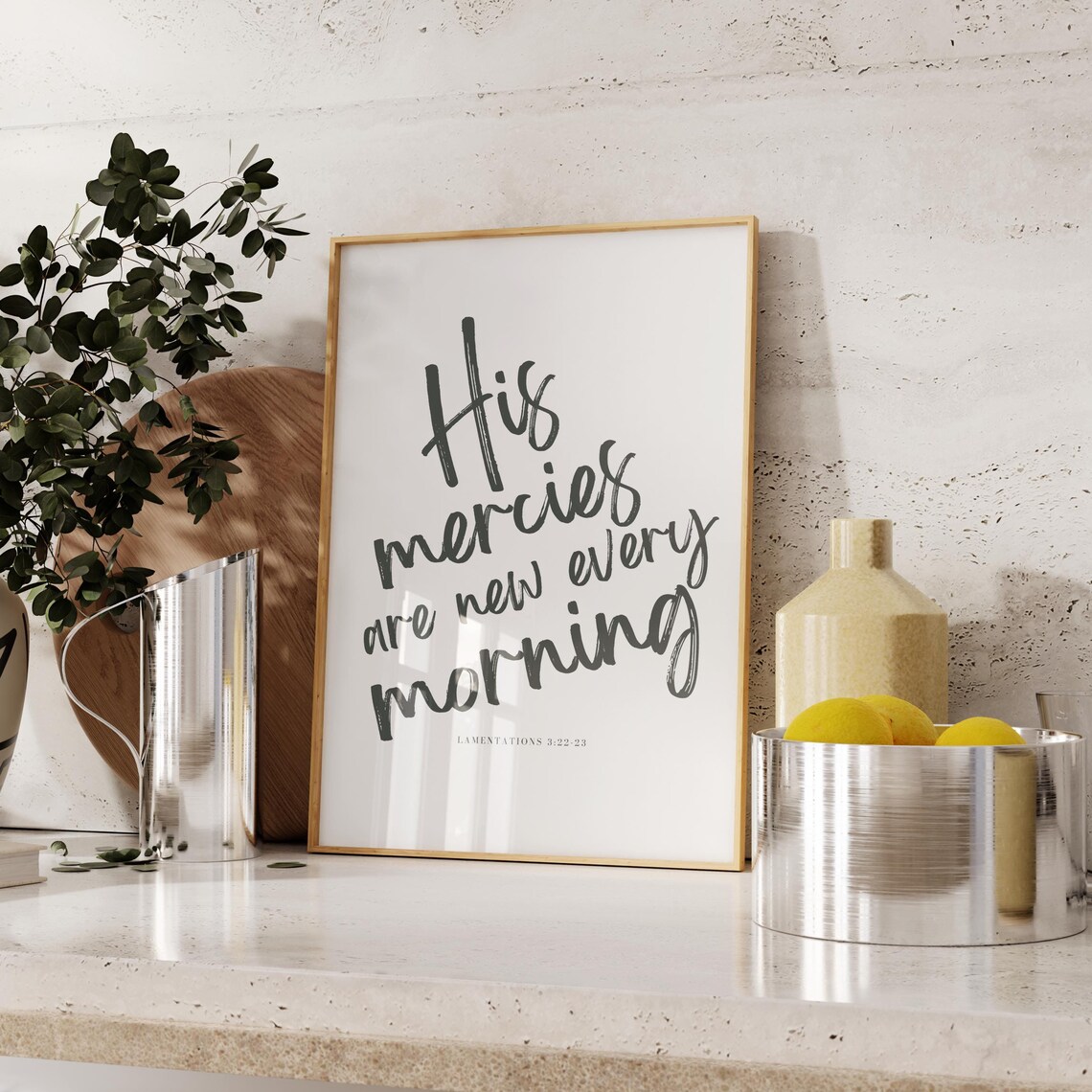 His Mercies Are New Every Morning Poster
