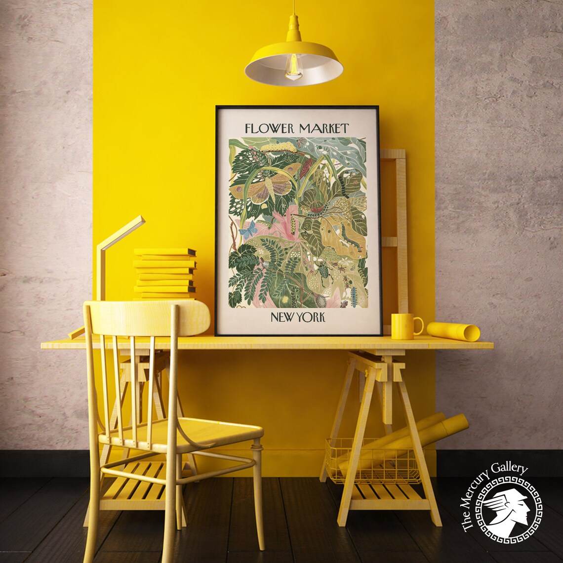 Flower Market New York Vintage Botanical Art Print - Image 5