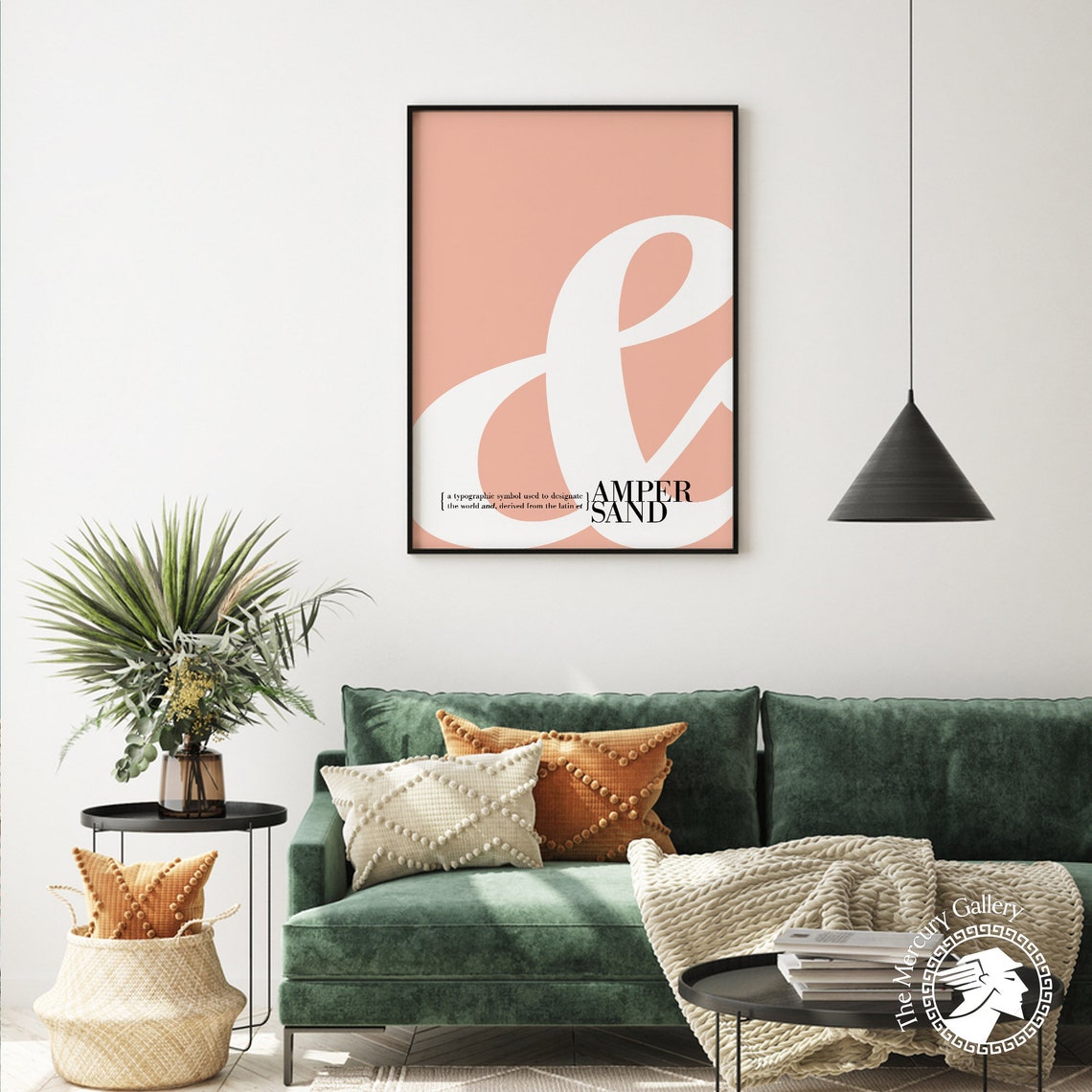 Ampersand Poster Print Custom Colours Ampersand Sign Typography Print Minimal Wall Decor Modern Wall Art Home Decor - Image 4