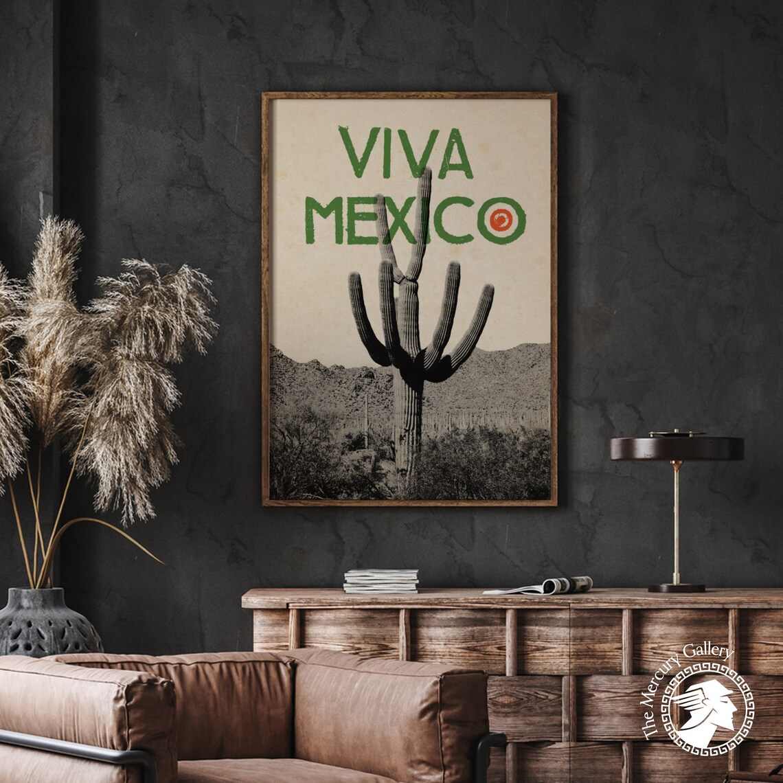 Mexico Travel Poster, Housewarming Gift Cactus - Image 6