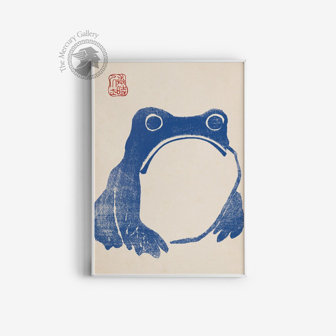Japanese Blue Frog Matsumoto Hoji Art Print - Image 3
