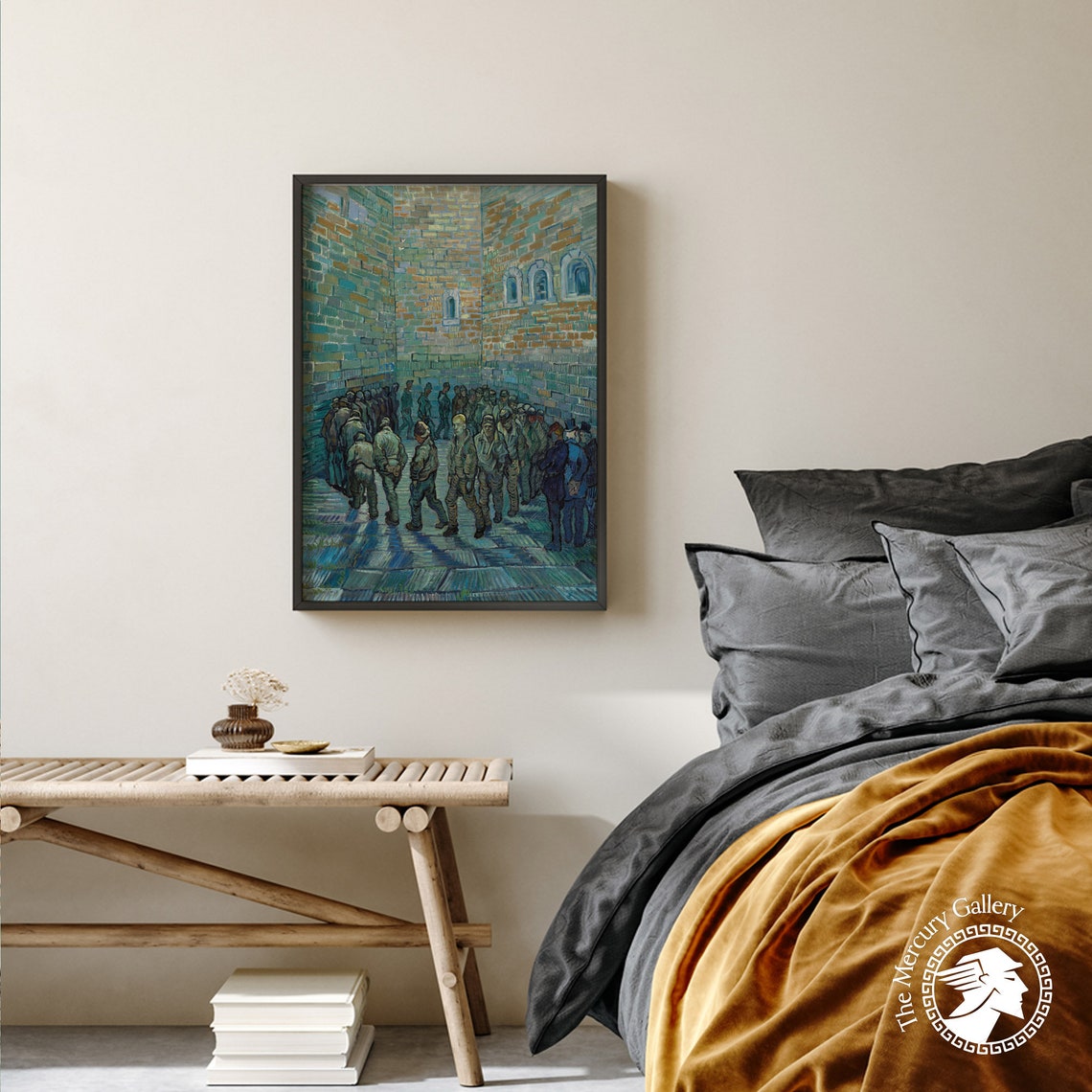 Van Gogh Prisoners Exercising 1890 Saint-Remy Fine Art Museum Print - Image 5