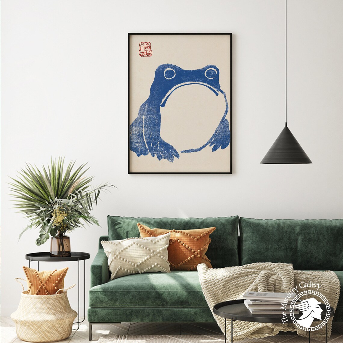 Japanese Blue Frog Matsumoto Hoji Art Print - Image 4