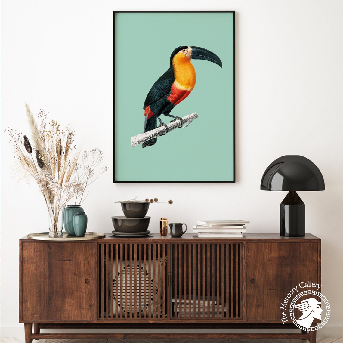 Vintage Toucan Art Print, Tropical Jungle Bird - Image 6