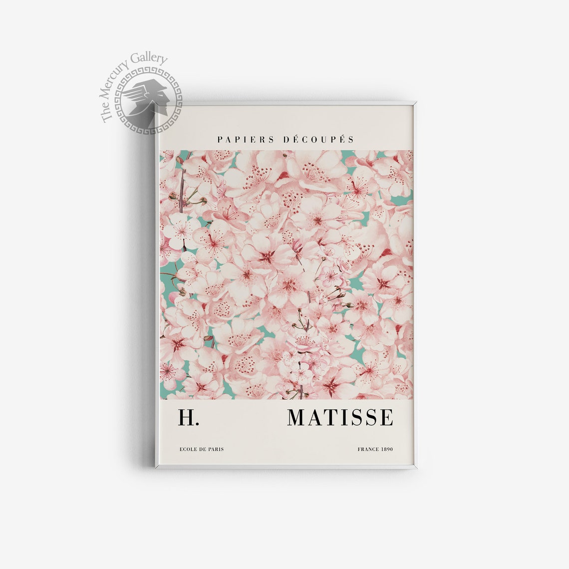 Henri Matisse Cherry Blossom Papiers Decoupes Pink Floral Print - Image 6