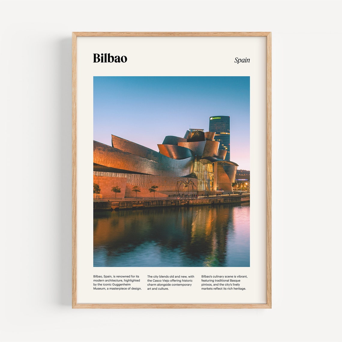 Bilbao Spain Guggenheim Museum Modern Architecture Art Poster - Image 4