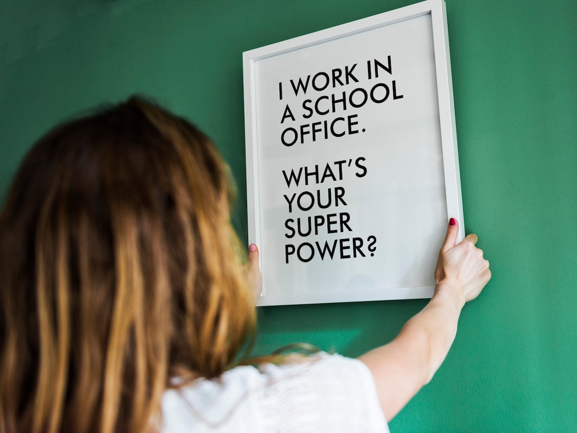 School Office Staff Appreciation Office Manager Art Print - Image 2