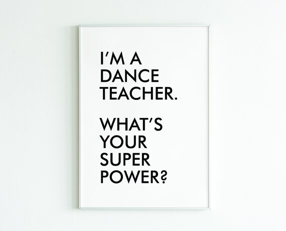 Dance Teacher Gifts Wall Art Dancer Team Appreciation Gift For Her Thank You