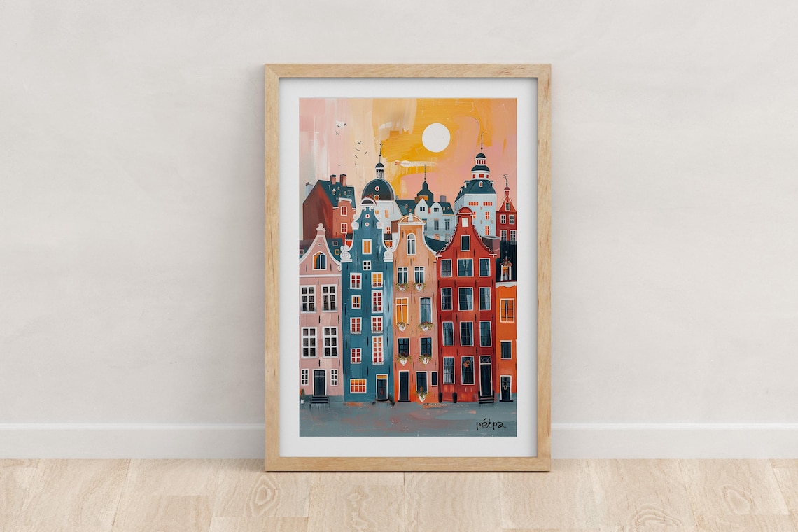 European Buildings Wall Art Print