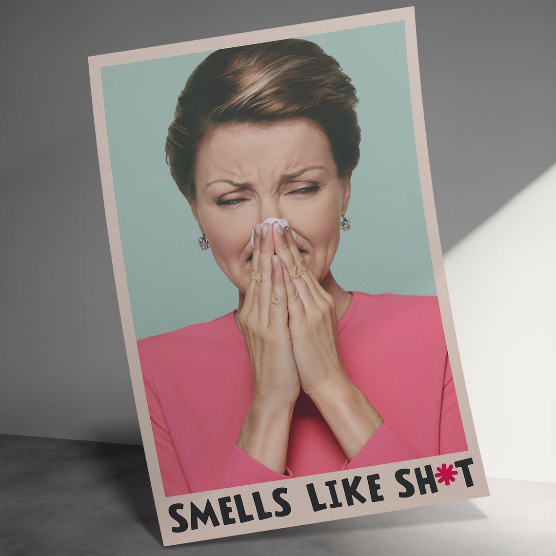 Funny Smells Like Shhh Sassy Sarcastic Quote Office Humor Poster - Image 3