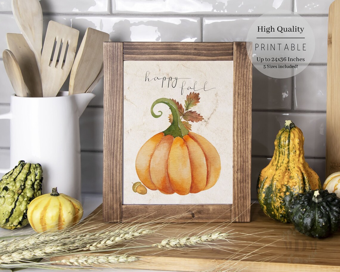 Happy Fall Quote, Modern Farmhouse Decor - Image 4