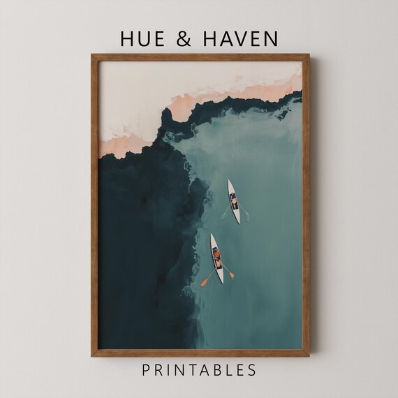 Minimalist Kayak Poster Print
