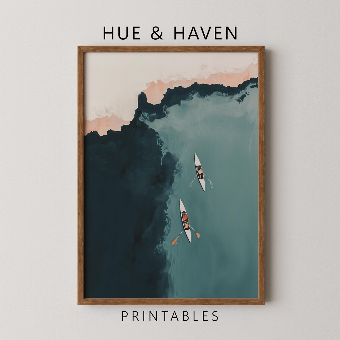 Minimalist Kayak Poster Print