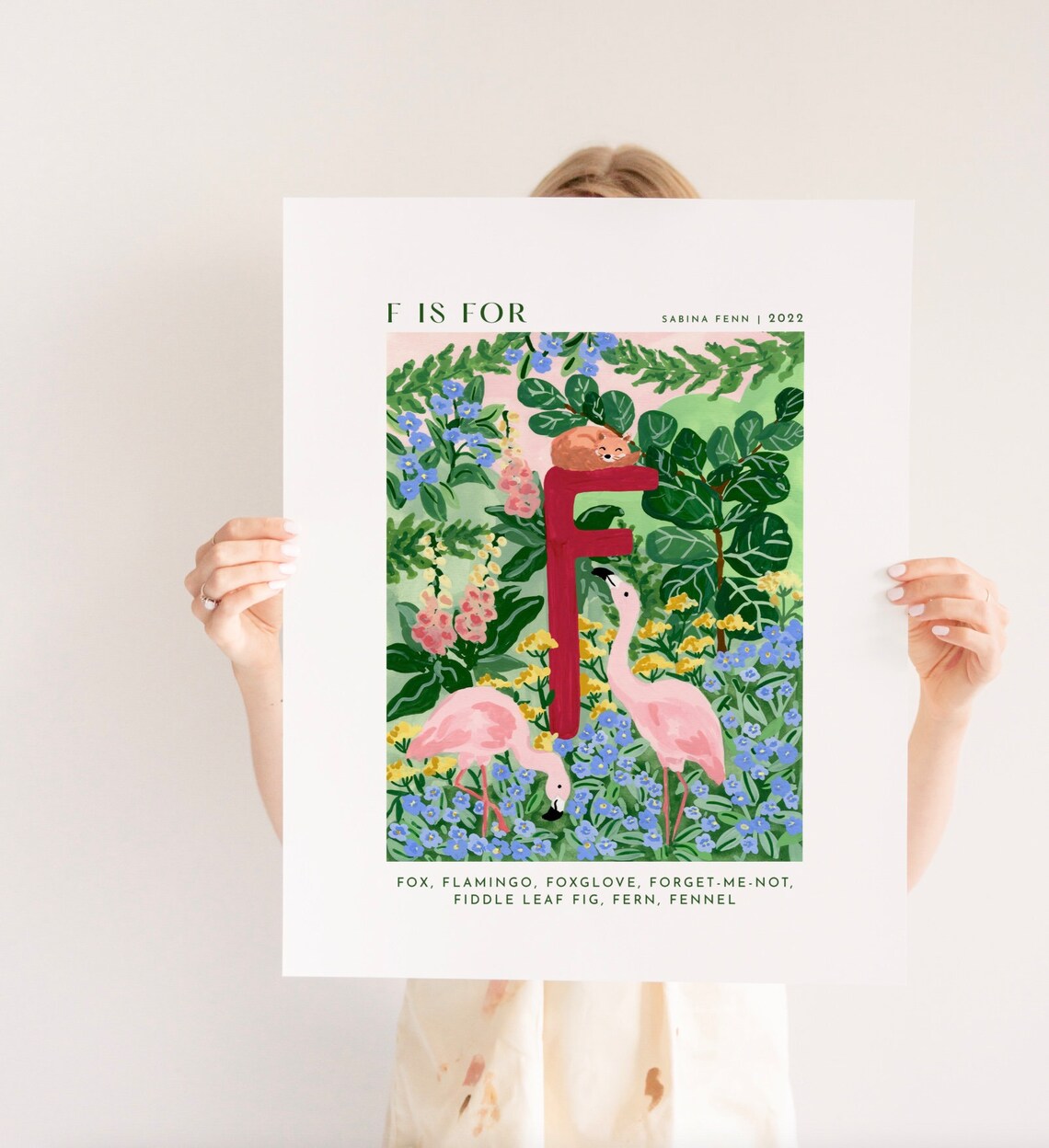 Alphabet Animals Nursery Decor Art Print - Image 3