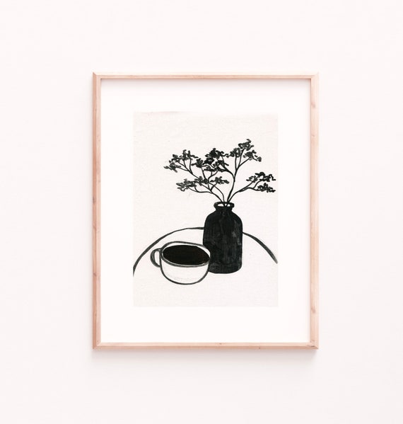 Floral Arrangement 3 Vintage Style Art Print
