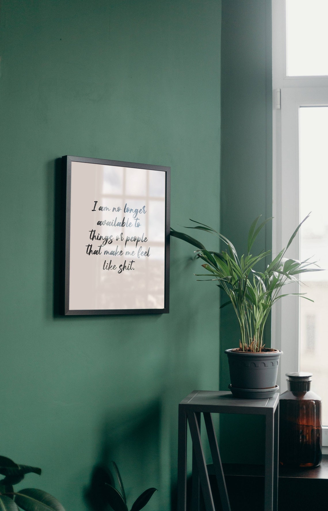 No Longer Available Self Care Boundaries Quote Script Poster - Image 4