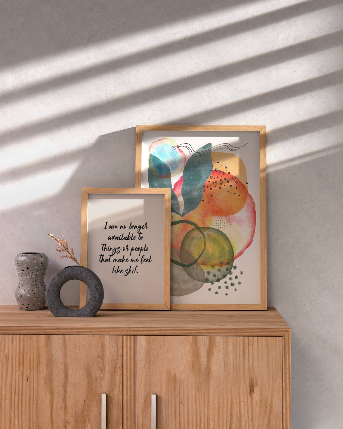 No Longer Available Self Care Boundaries Quote Script Poster - Image 3