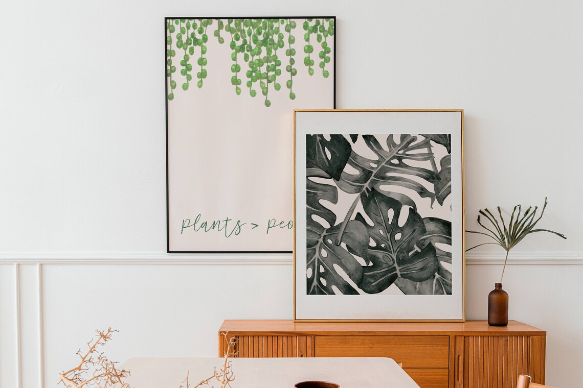 Monstera Plant Lover Wall Art, Houseplant Poster - Image 2