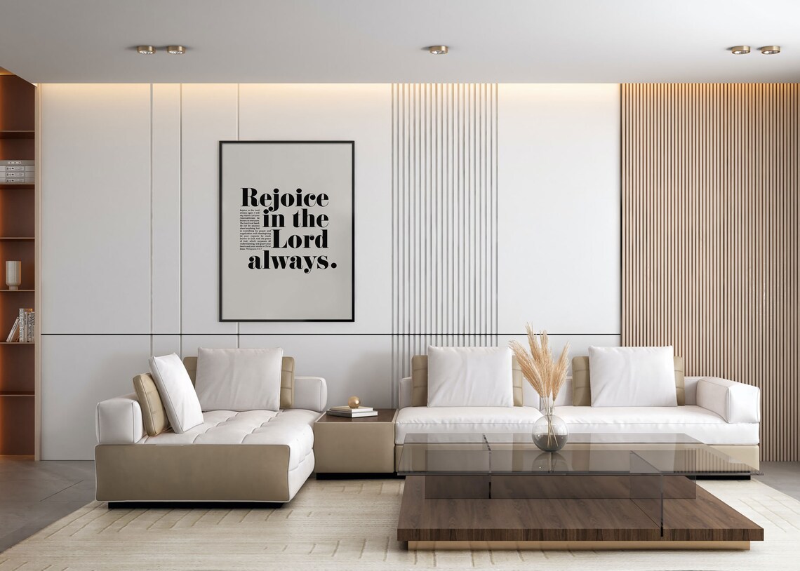 Philippians 4:7 Rejoice In The Lord Always Scripture Print