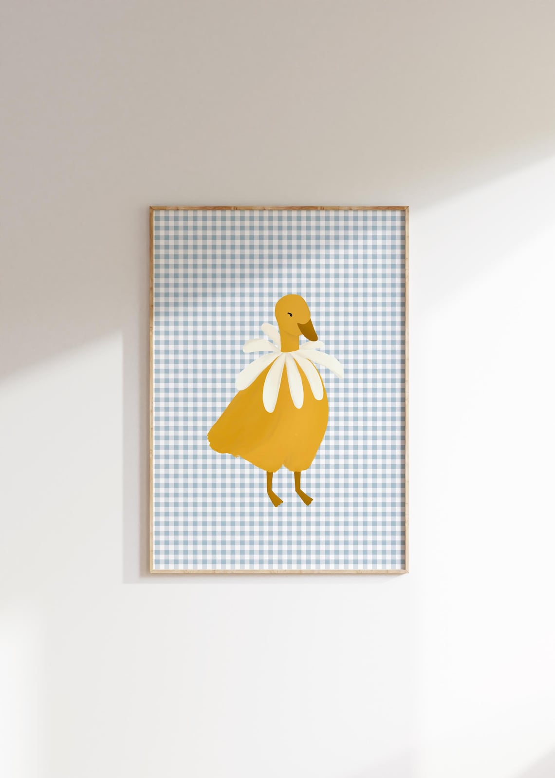 Girls Room Duck Print, Cottagecore Nursery Art