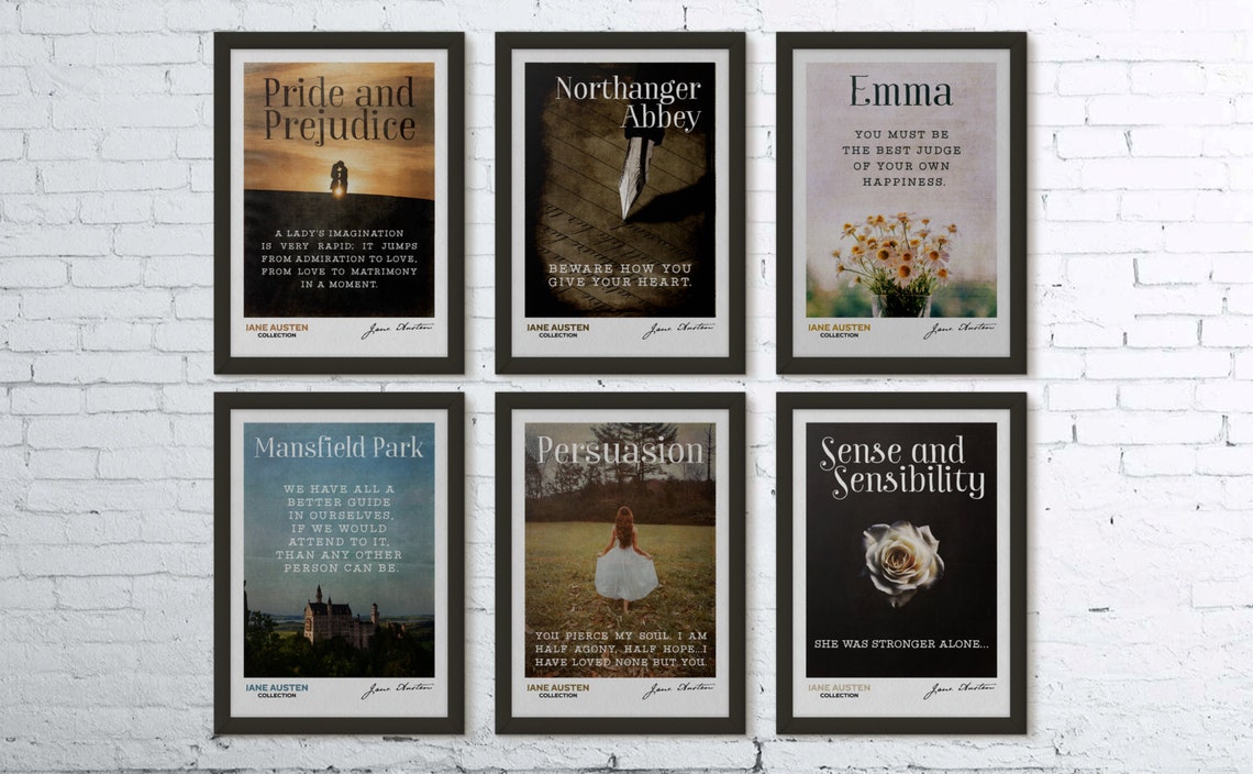 Sense And Sensibility She Was Stronger Alone Jane Austen Poster Art - Image 2