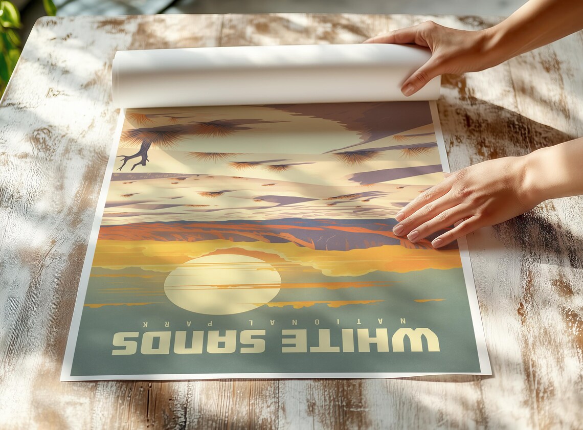 White Sands National Park, New Mexico Travel Poster - Image 3