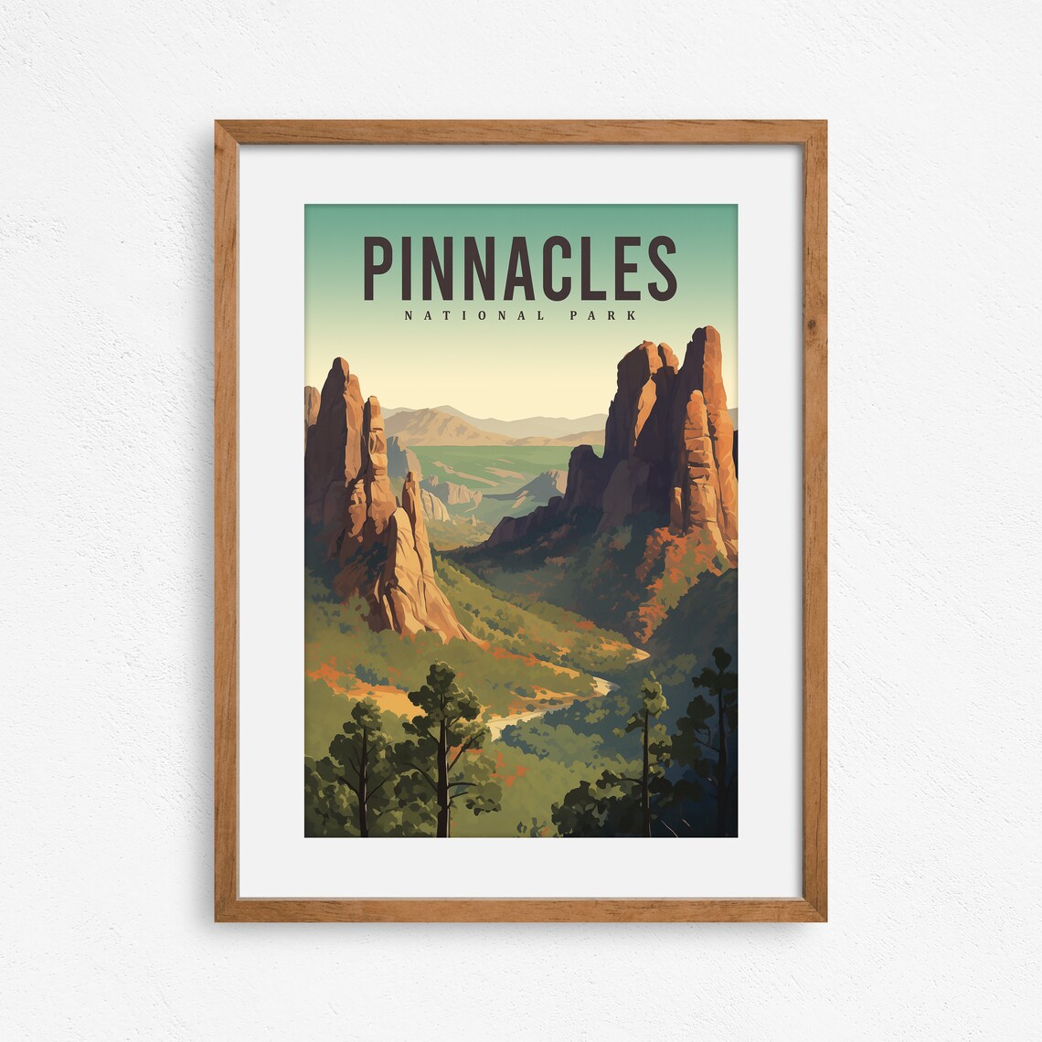 Pinnacles National Park California Travel Poster - Image 3