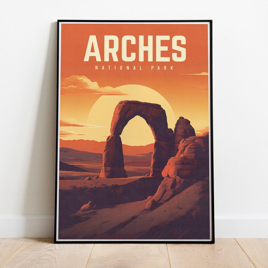 Arches National Park Vintage Travel Poster - Image 3
