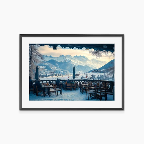 Ski Resort Art Photography Prints Winter Wall Fine Print Poster Museum Grade