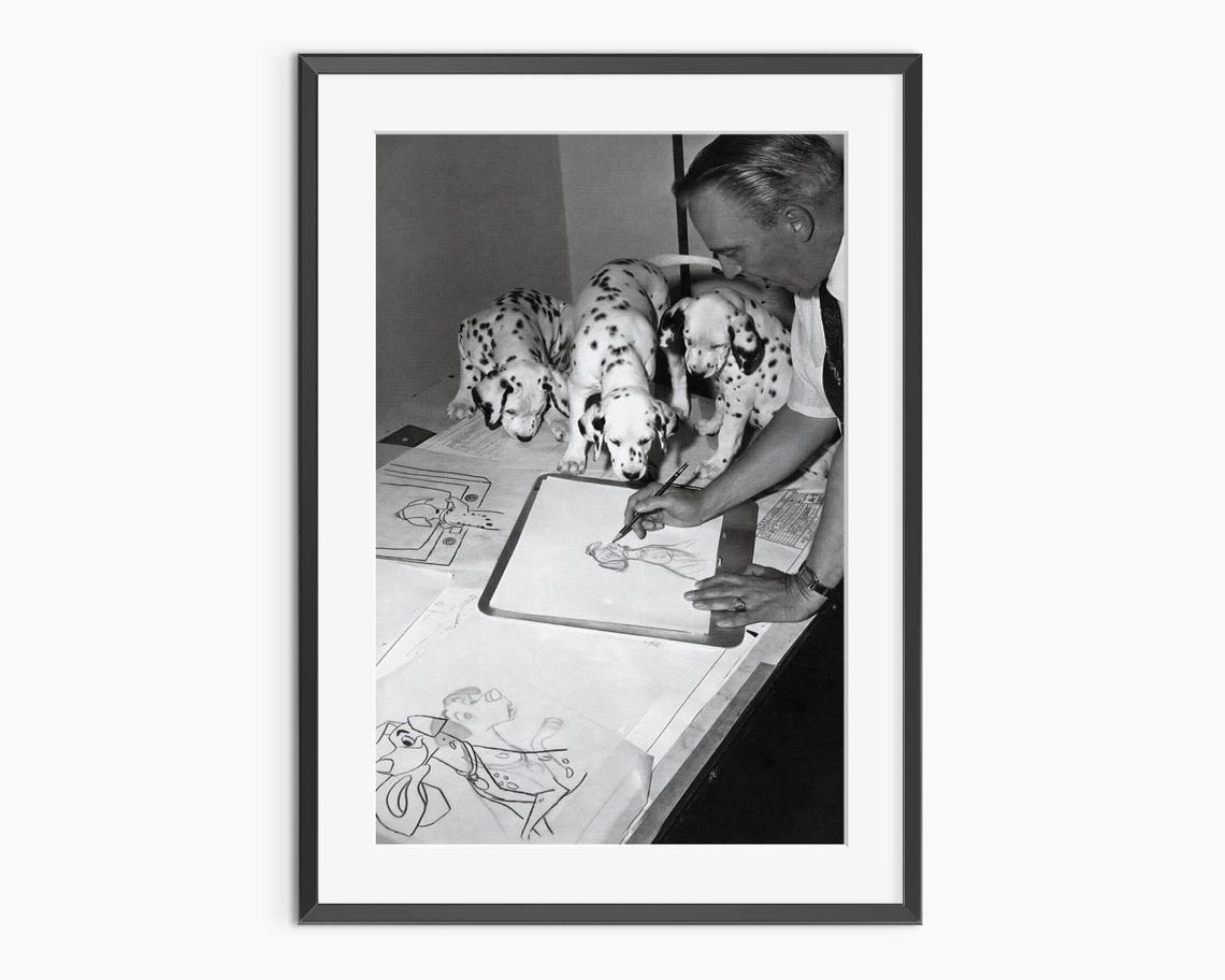 One Hundred and One Dalmatians Behind the Scenes Animation Poster