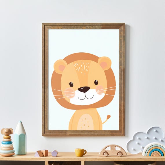 Lion Nursery Wall Art For Baby Room