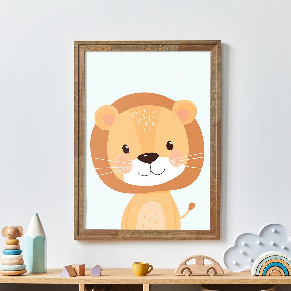 Lion Nursery Wall Art For Baby Room