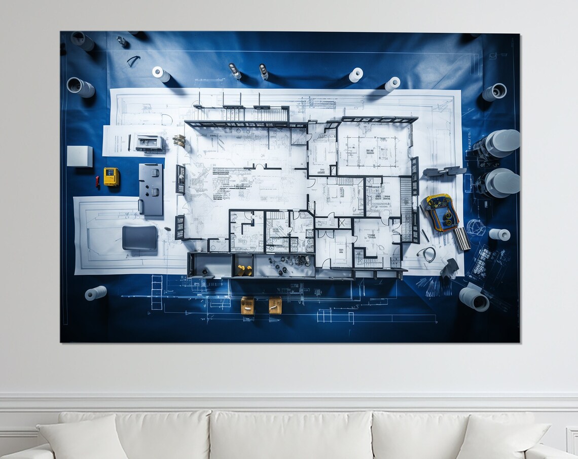 Architect Print, Abstract Architect Gift