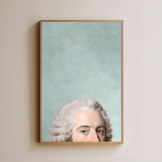 Peeking Tom Art Print Funny Bathroom Wall Voyeur Humor Decor Quirky Home Artwork