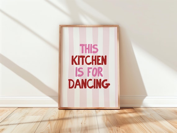 Preppy Kitchen Wall Print Art Girl Decor Food Trendy Girly Prints
