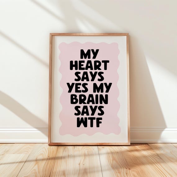 Witty Sarcastic Home Wall Print Hallway Art Funny Bedroom Typography Living Room