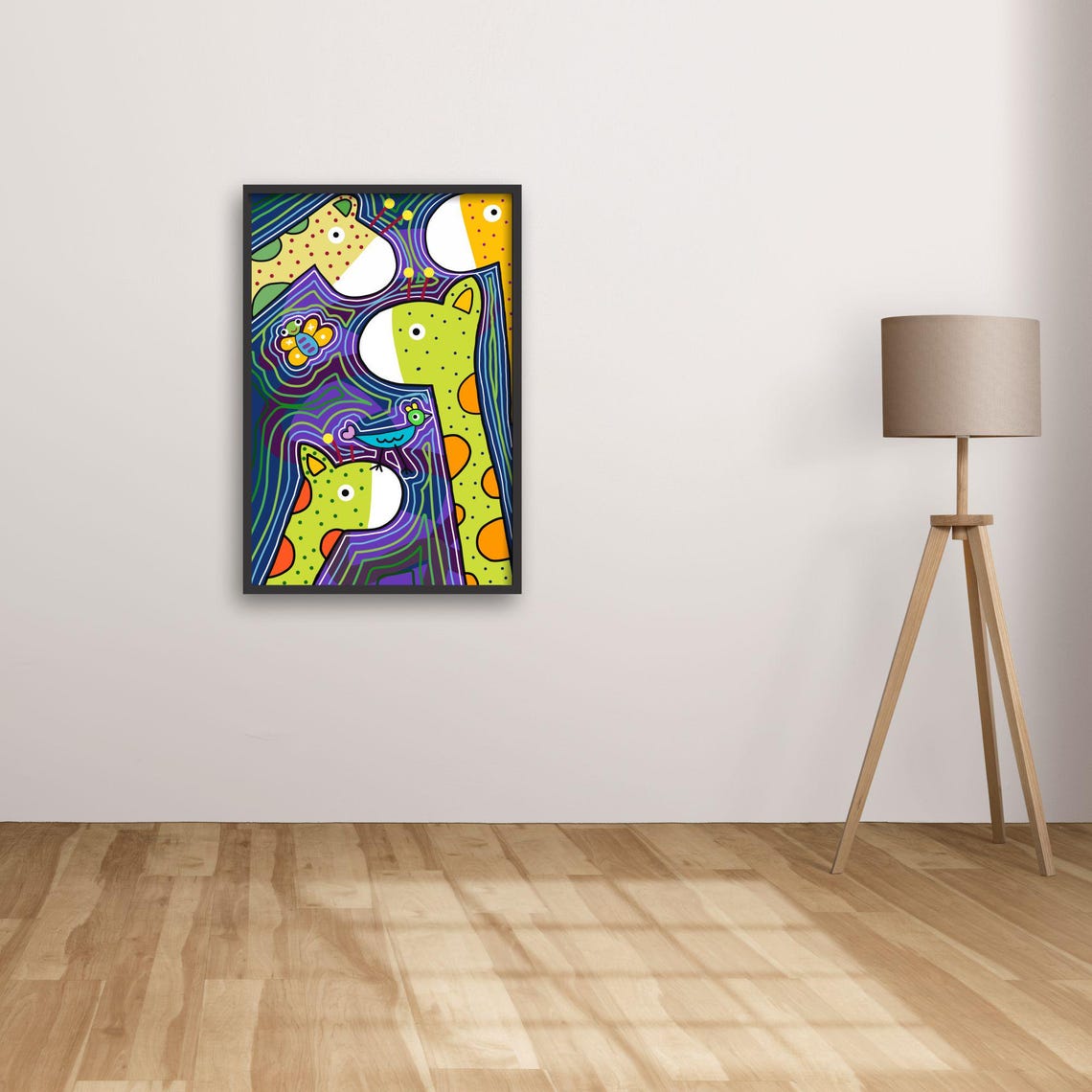 Giraffe Art, Whimsical Nursery Decor - Image 2
