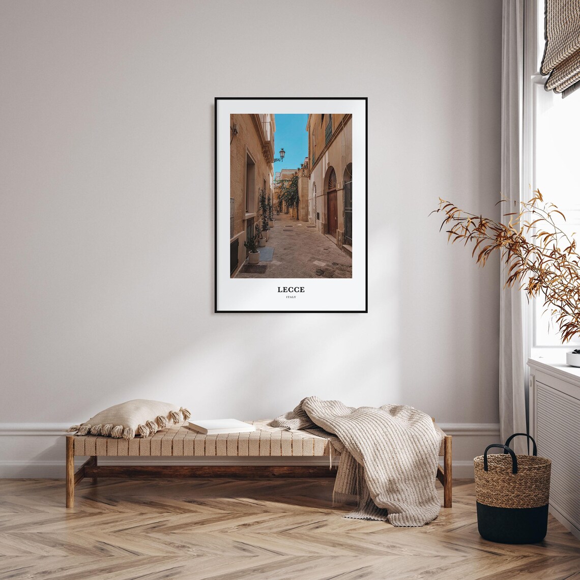 Lecce Italy Charming Old Town Alley Stone Street Photo Poster - Image 3